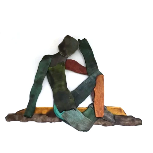 Sculpture bois contemporaine