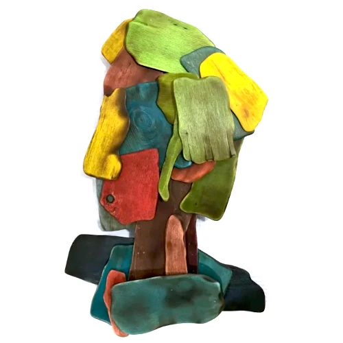 Sculpture bois contemporaine