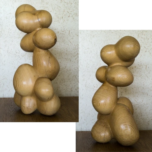 Sculpture bois contemporaine