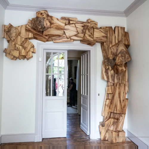 Sculpture bois contemporaine